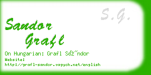 sandor grafl business card